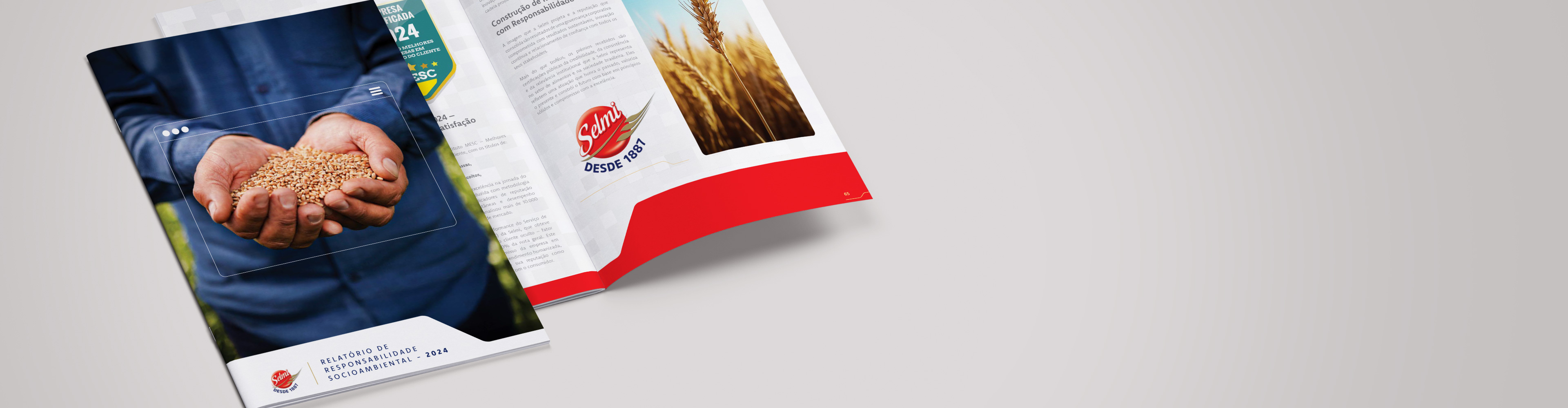 Ilustração Informe de responsabilidad medioambiental de Selmi 